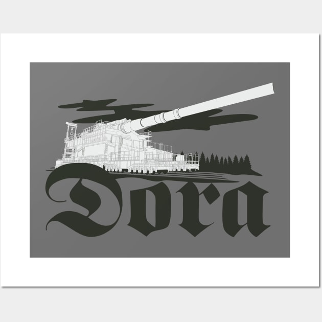 German super-heavy gun Dora Wall Art by FAawRay